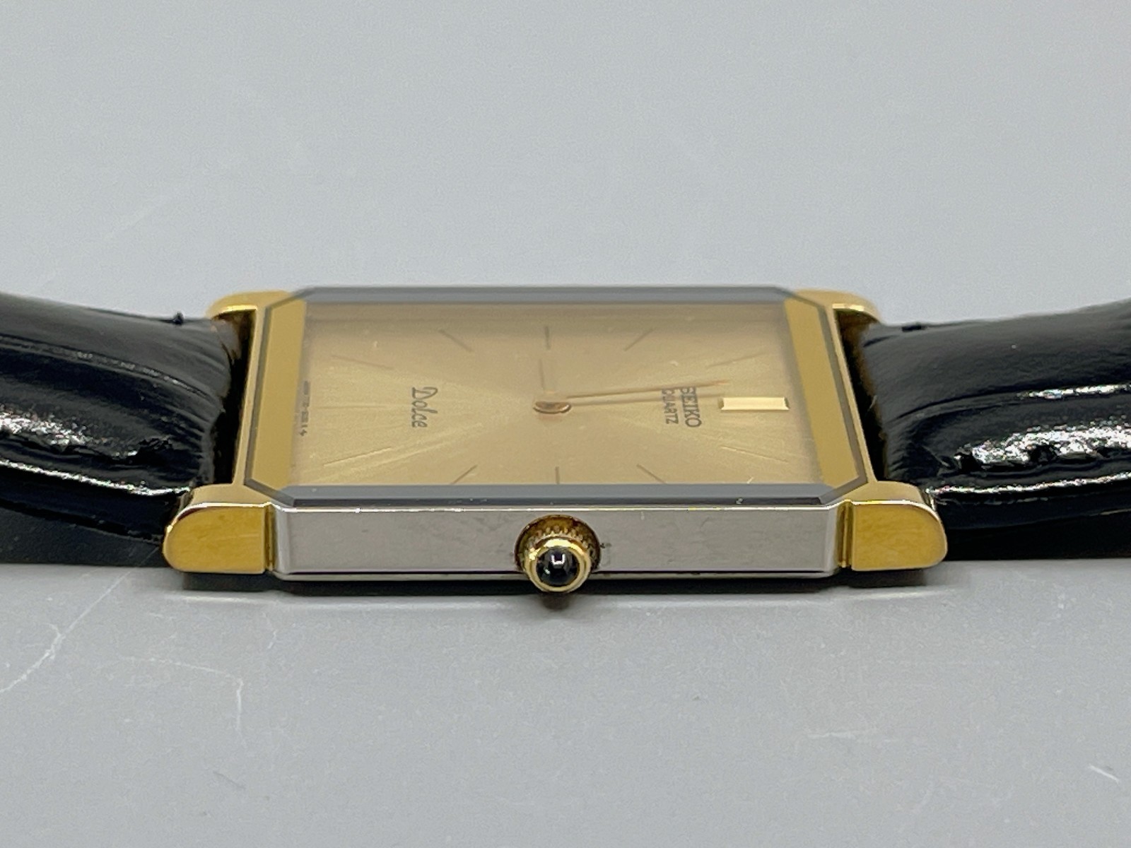 Seiko Dolce 7730-5020 US Stock Two-Tone Vintage 1987 Gold Quartz Mens Watch