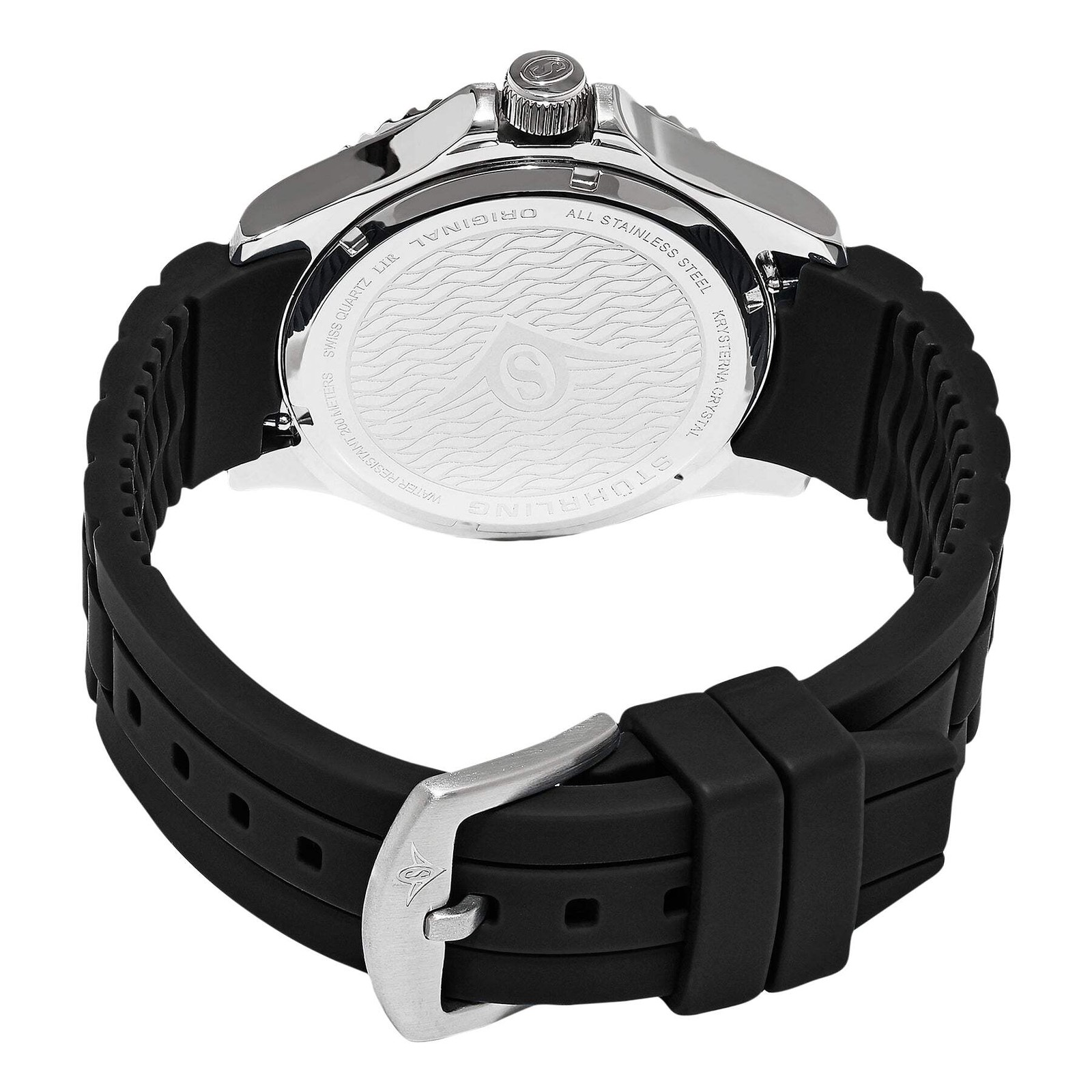 Aquadiver Silver/Red Bezel | Black Dial Wristwatch 675.02SET