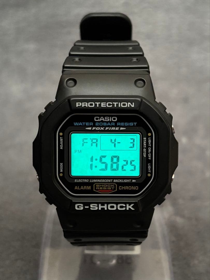 CASIO G-SHOCK DW-5600E, battery replaced with a new one.