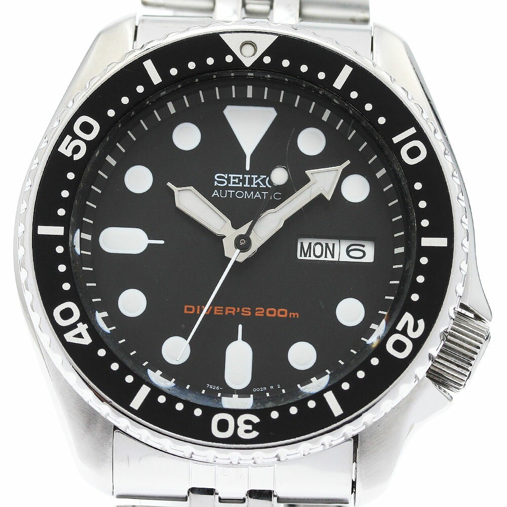 SEIKO 7S26-0020 Diver Black Boy Automatic Day-Date Men’s JDM Watch