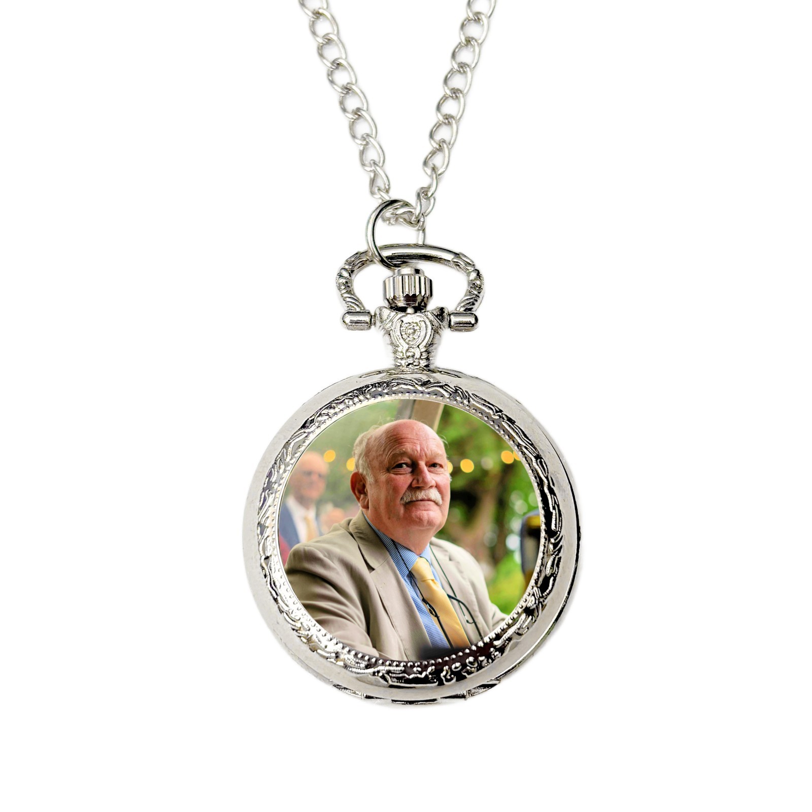 Memorial Photo Pocket Watch • Personalised Remembrance Gift – Memoriam Wedding