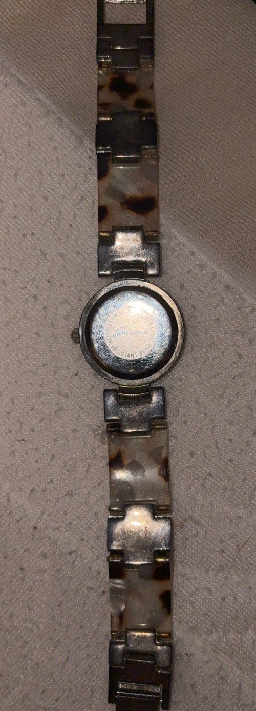 Geneva Stainless Steel, Water Resistant, Crystal Watch