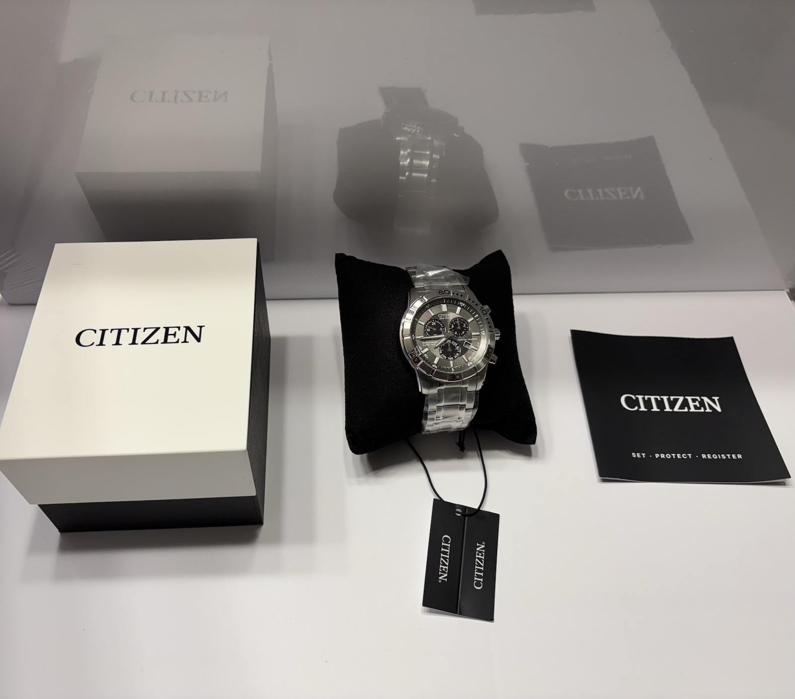Citizen Eco-Drive Brycen Chronograph Stainless Steel Men’s Watch BL5450-54H