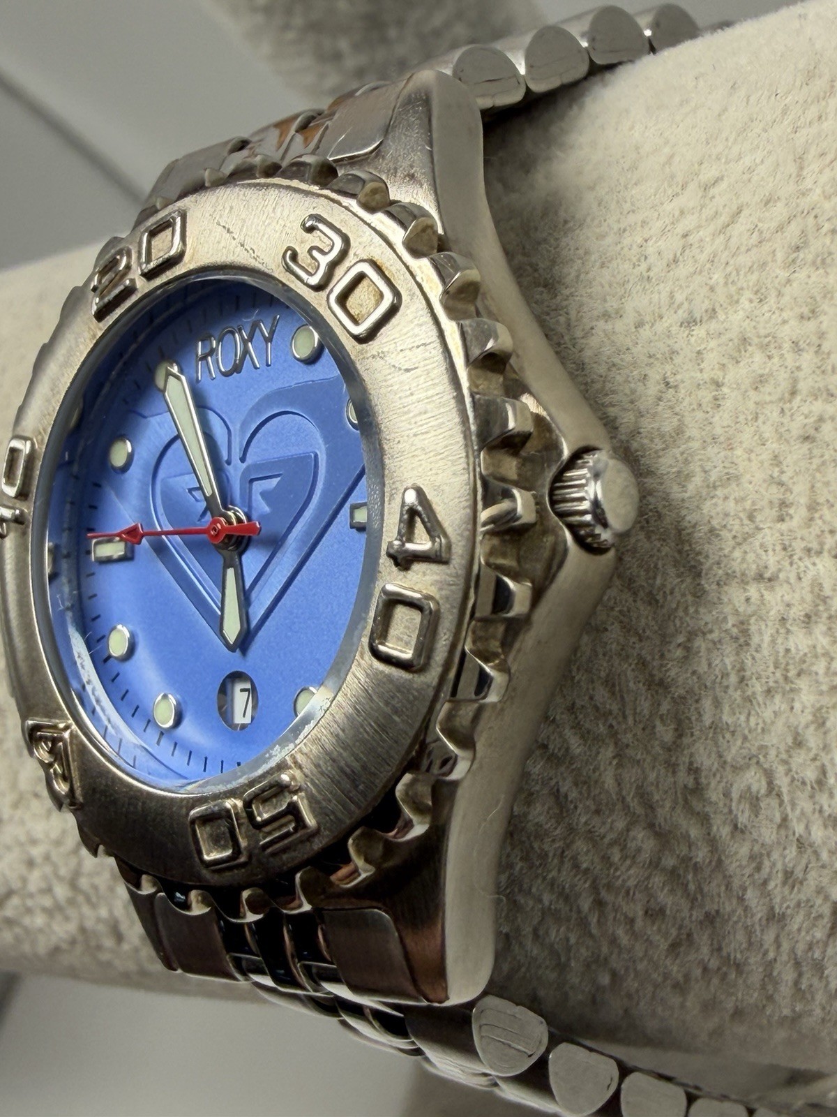 Quicksilver ROXY RX421 Ladies Watch New Battery 31MM 6.25″ Blue Dial