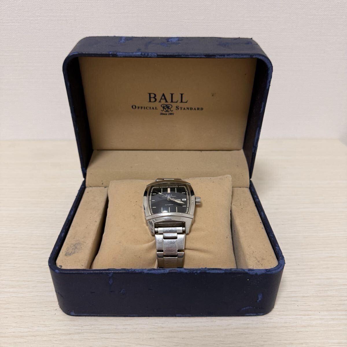 BALL Watch Automatic Black Dial Men’s Watch Used Japan Pre-Owned Vintage