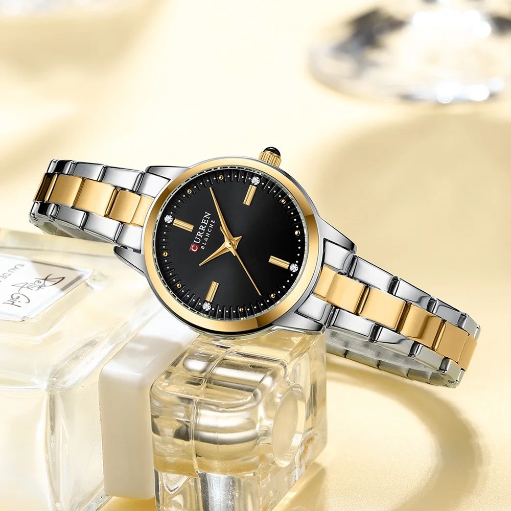 CURREN Women’s Watches Fashion Original Quartz Wrist Watch for Ladies Roman Dial