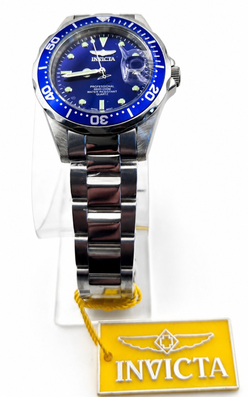 Invicta 9204 Mako Pro Diver Blue Dial Unisex Stainless Steel Quartz Watch 37.5mm