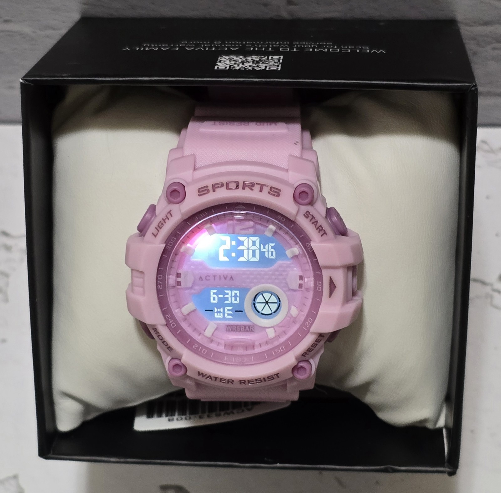 Activa X Invicta Digital Essentials Lady Watch 46mm Pink Purple ACW533-008 New
