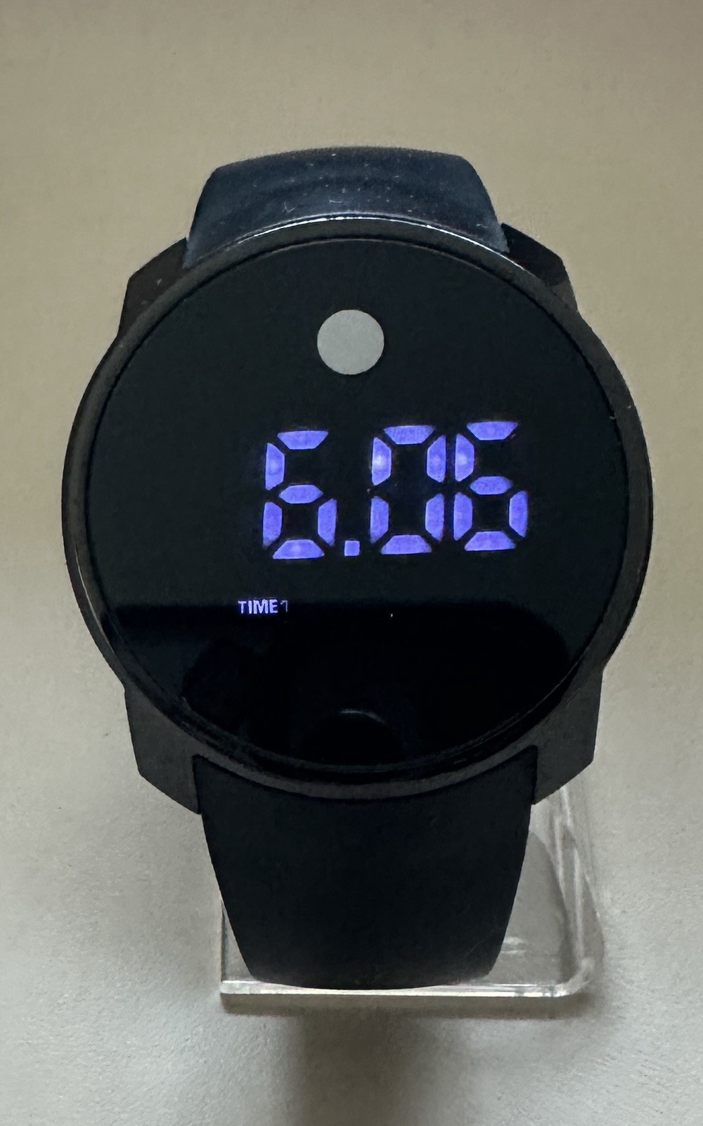 Movado Bold Touch Black Digital Mens Watch MB01.1.34.6060 45mm LED Museum Dot