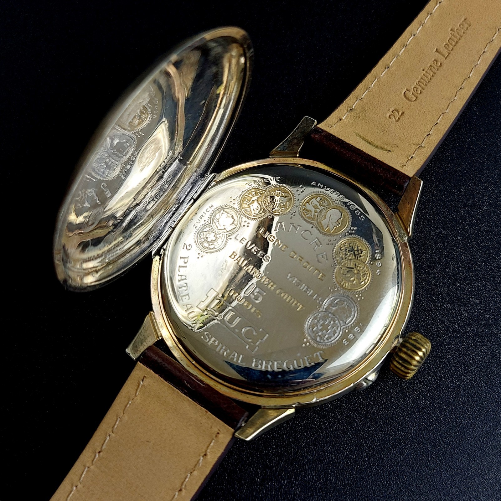 Swiss Watch with L.U.C Movement LUC Men’s Wristwatch Serviced