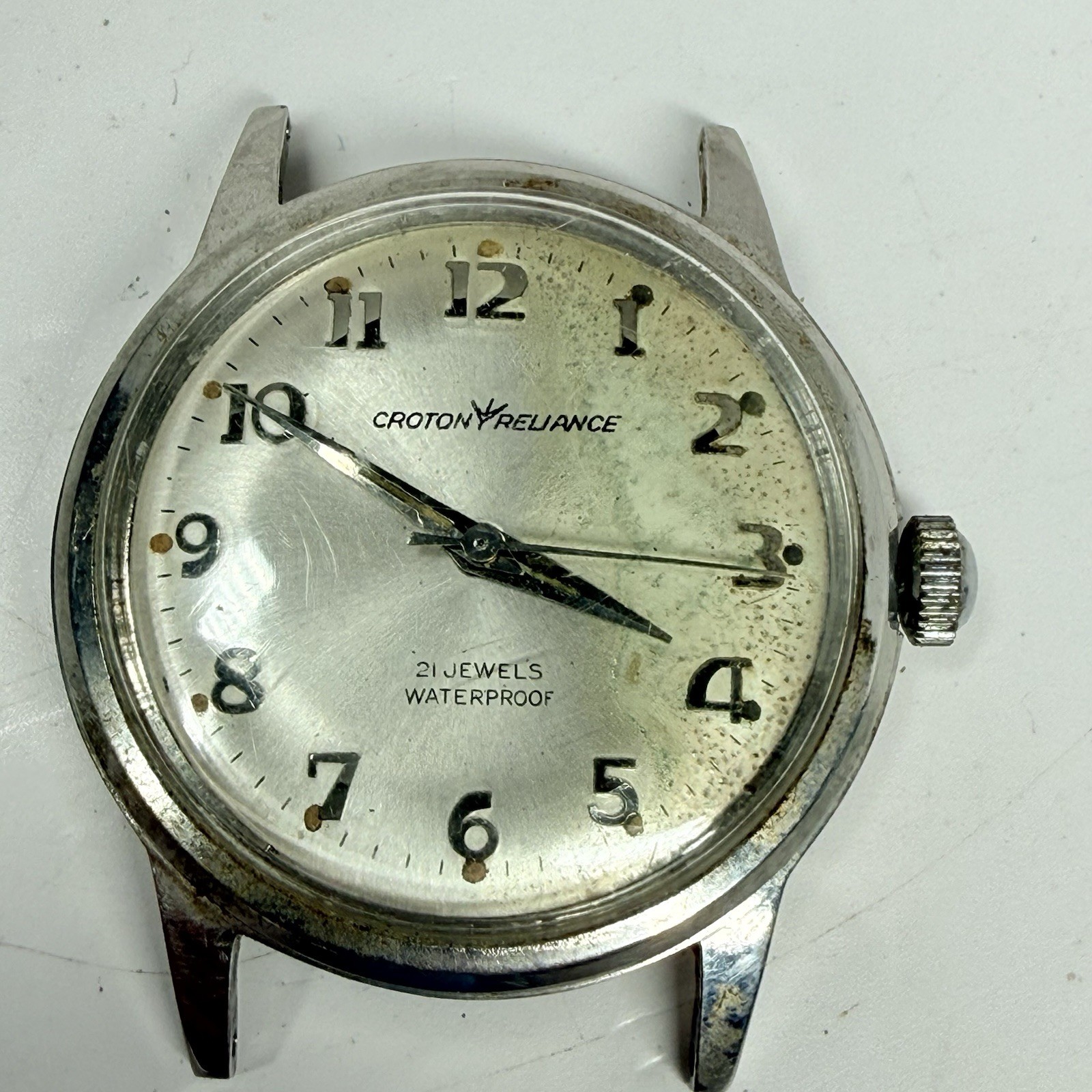 Vintage Croton Reliance 21 Jewel Watch Not Running