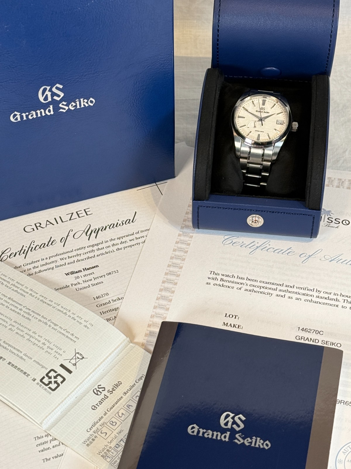 2019 Grand Seiko Heritage “Snowflake” Spring Drive SBGA211 41MM Titanium