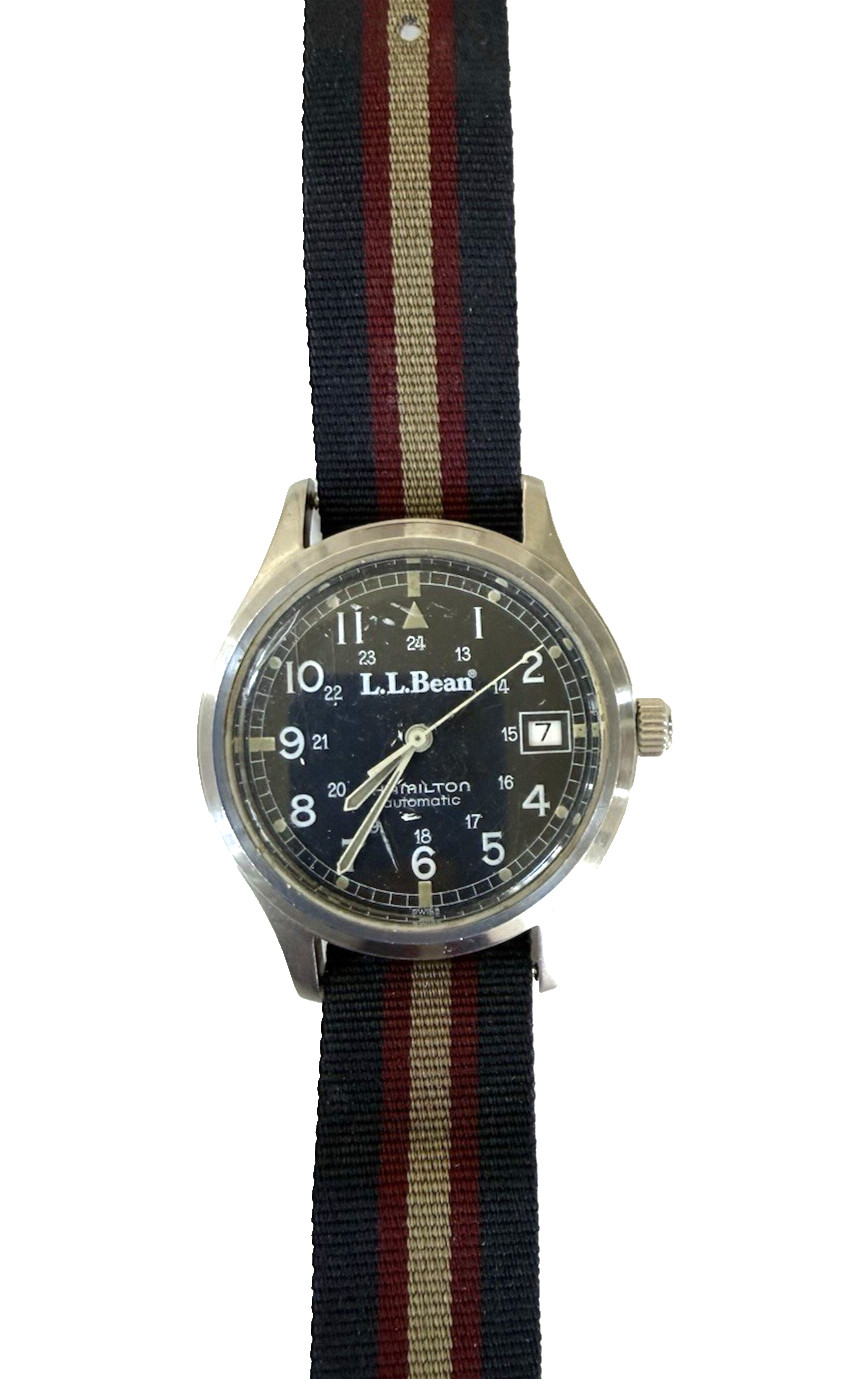 Vintage 1991 Hamilton Automatic LL Bean 9721 Men’s 35mm Field Watch Ltd Edition