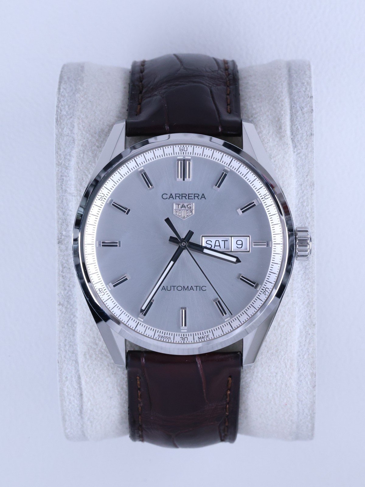 TAG Heuer Carrera Calibre 5 Day Date 41 WBN2011.FC6484 41mm Silver Dial Full Set