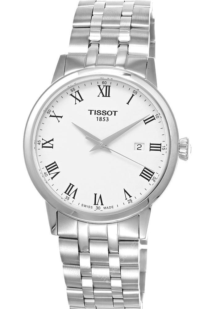 Tissot Mens Classic Dream 42mm Quartz White Dial Watch T129.410.11.013.00