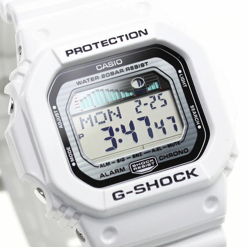 CASIO G-SHOCK GLX-5600-7JF G-LIDE White Tide Moon Data World Time Men New in Box