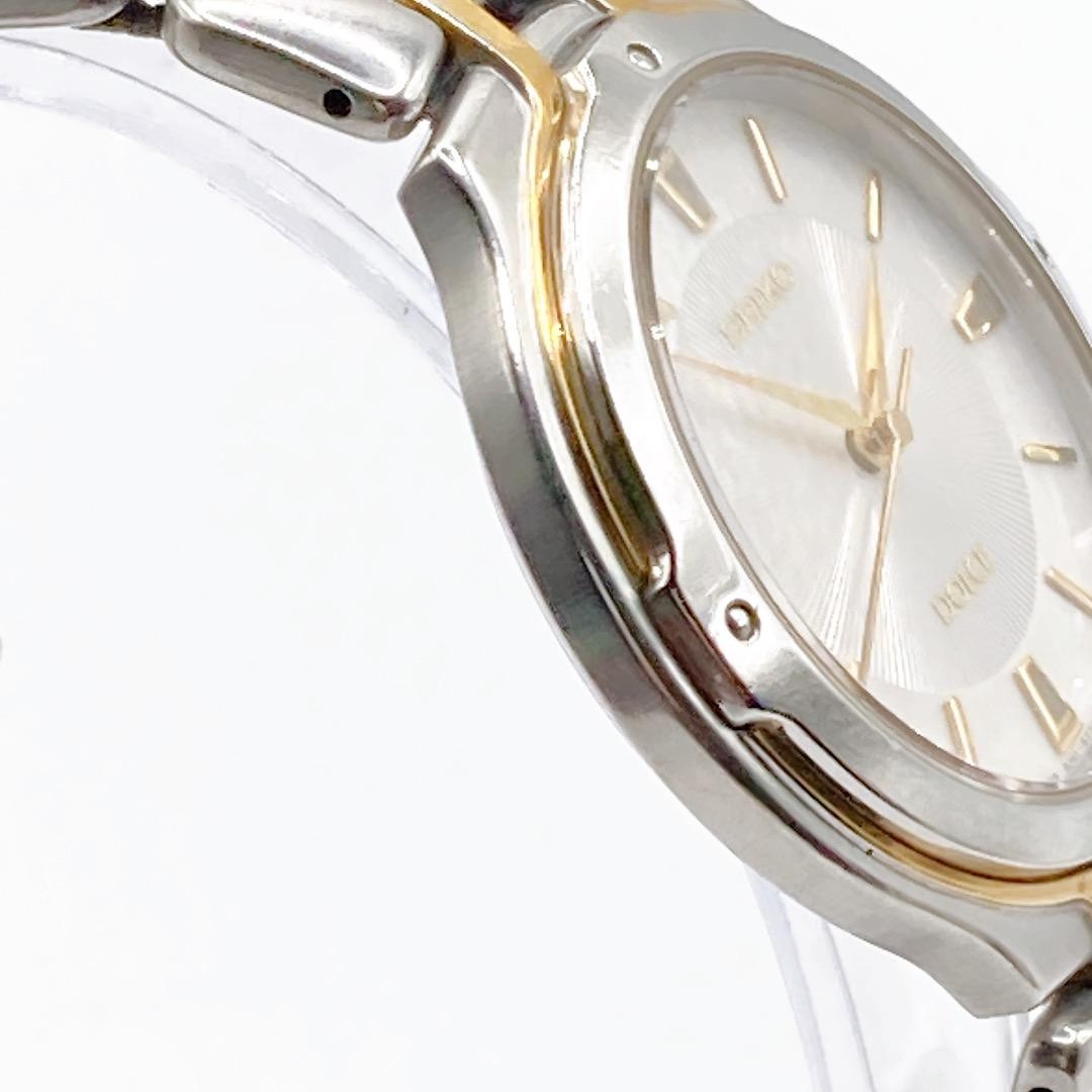 SEIKO DOLCE Men’s Watch Quartz 8J41-6150 Silver Gold Dial 33.4mm Wrist 18cm