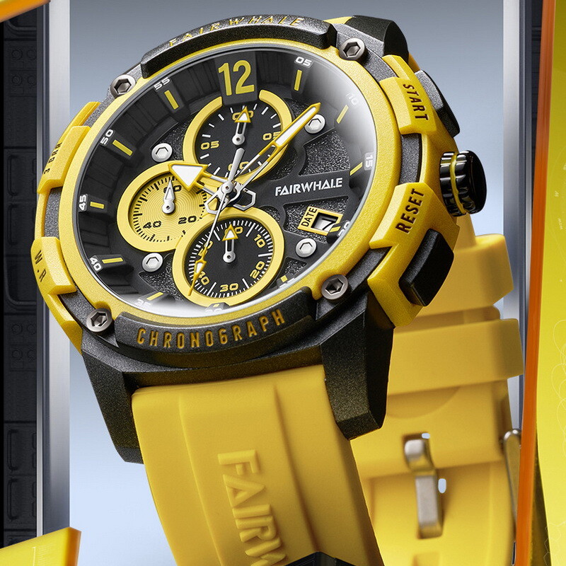 MARK FAIRWHALE Outdoor Sports Multifunction Waterproof Luminous Quartz Watch`