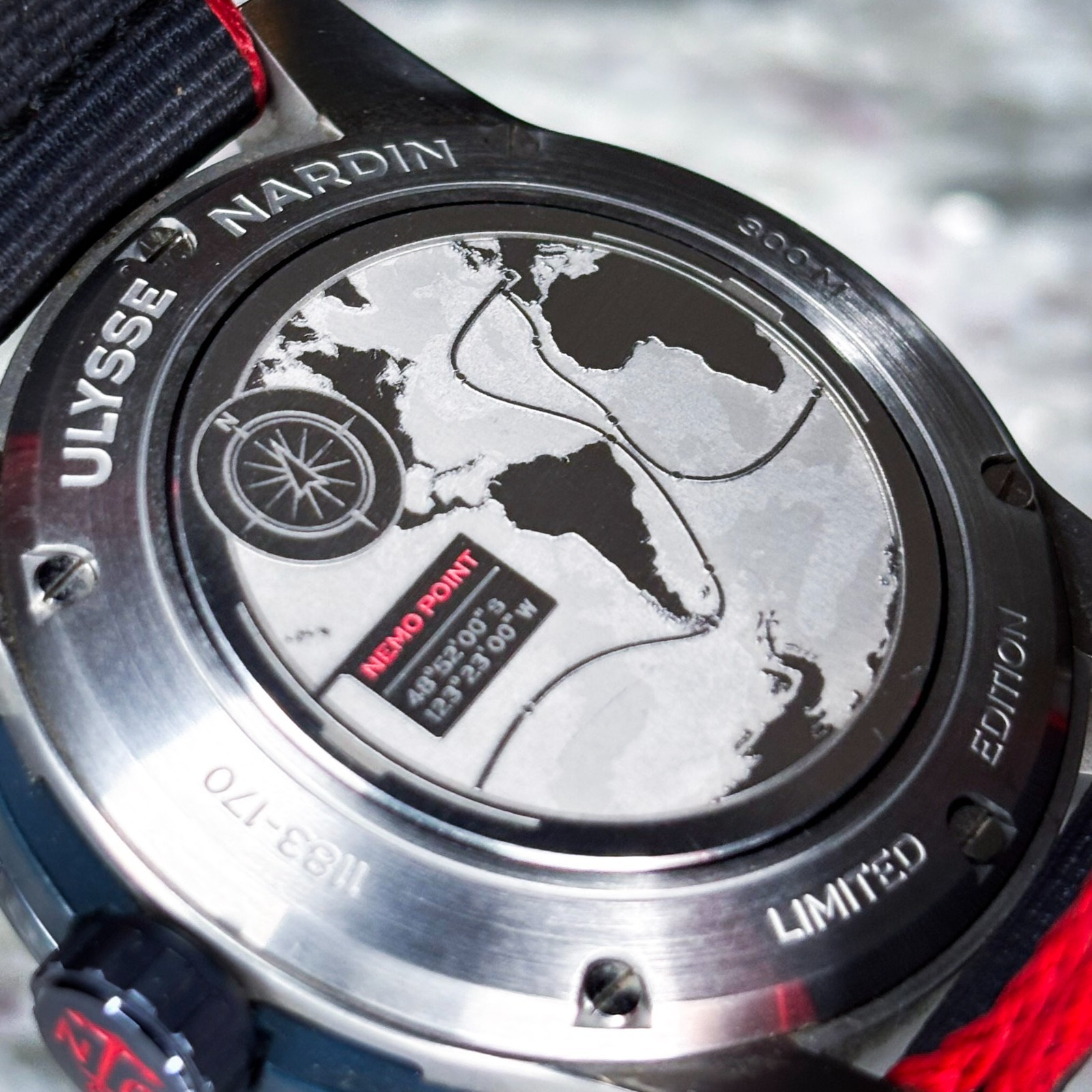 Ulysse Nardin Maxi Marine Diver X 44mm 1183-170LE/93-NEMO w/ Box-Papers-Warranty