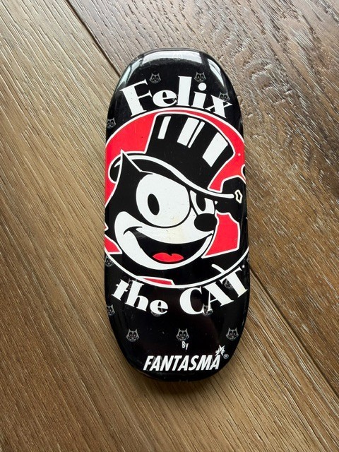 Felix The Cat Pocket Watch By Fantasma, Silver Tone, Collectible Tin With Papers