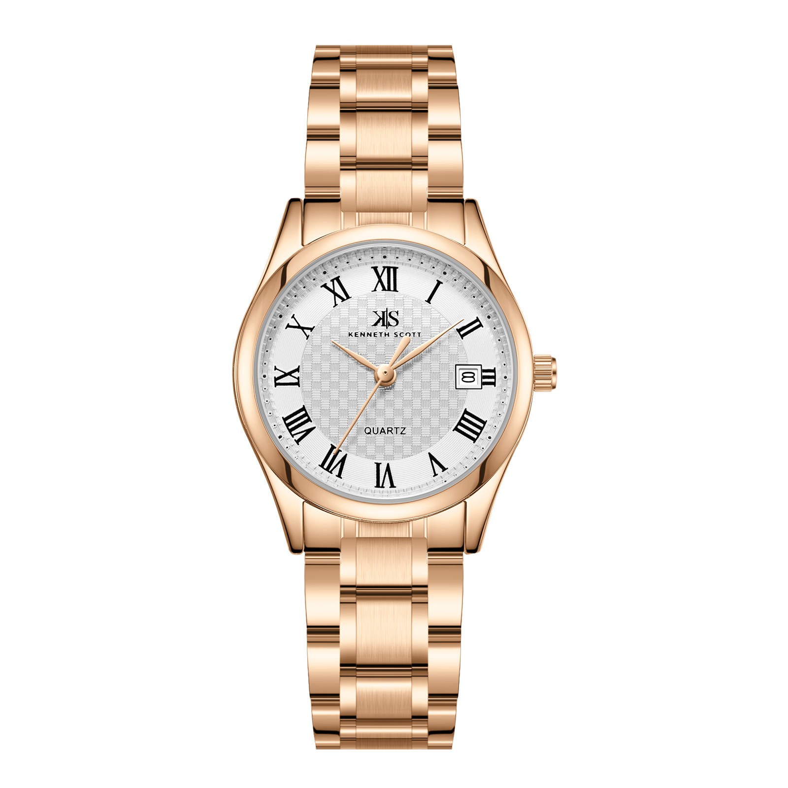 Kenneth Scott Women’s Analog Watch | White Dial, 28.8mm, 30 m (3 ATM)