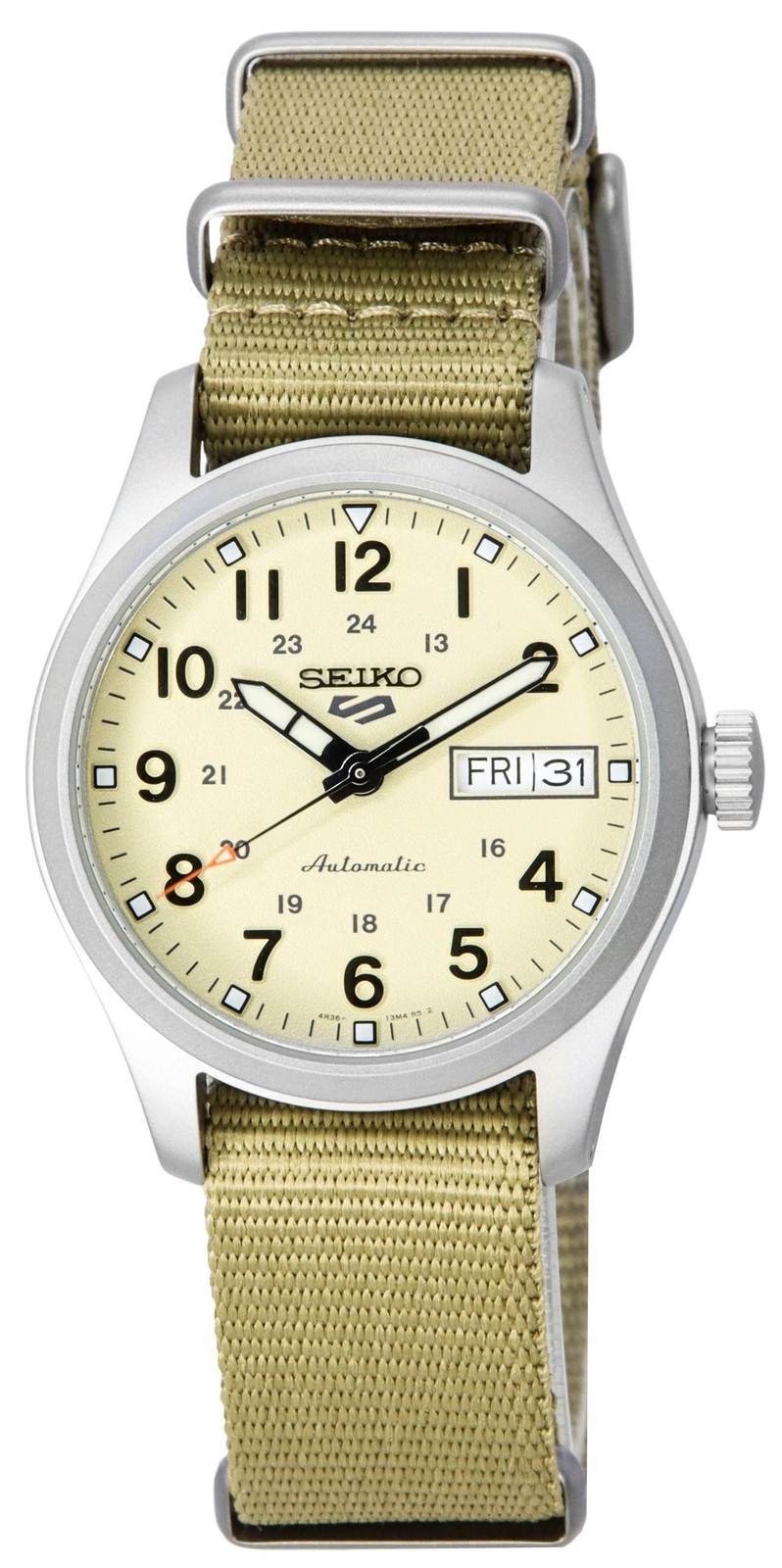 Seiko 5 Sports Desert Kit Midfield Nylon Band Automatic SRPJ83K1 100M Mens Watch