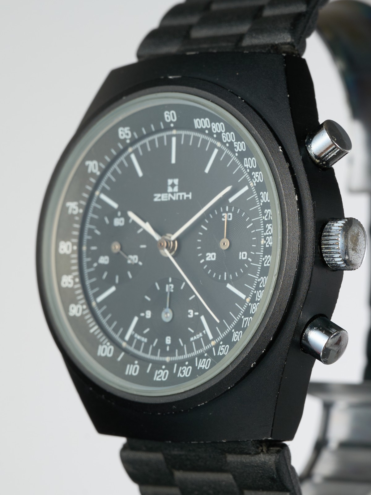 Zenith Shadow Prototype 41mm 1970s Pre El Primero Chronograph Vintage Antique