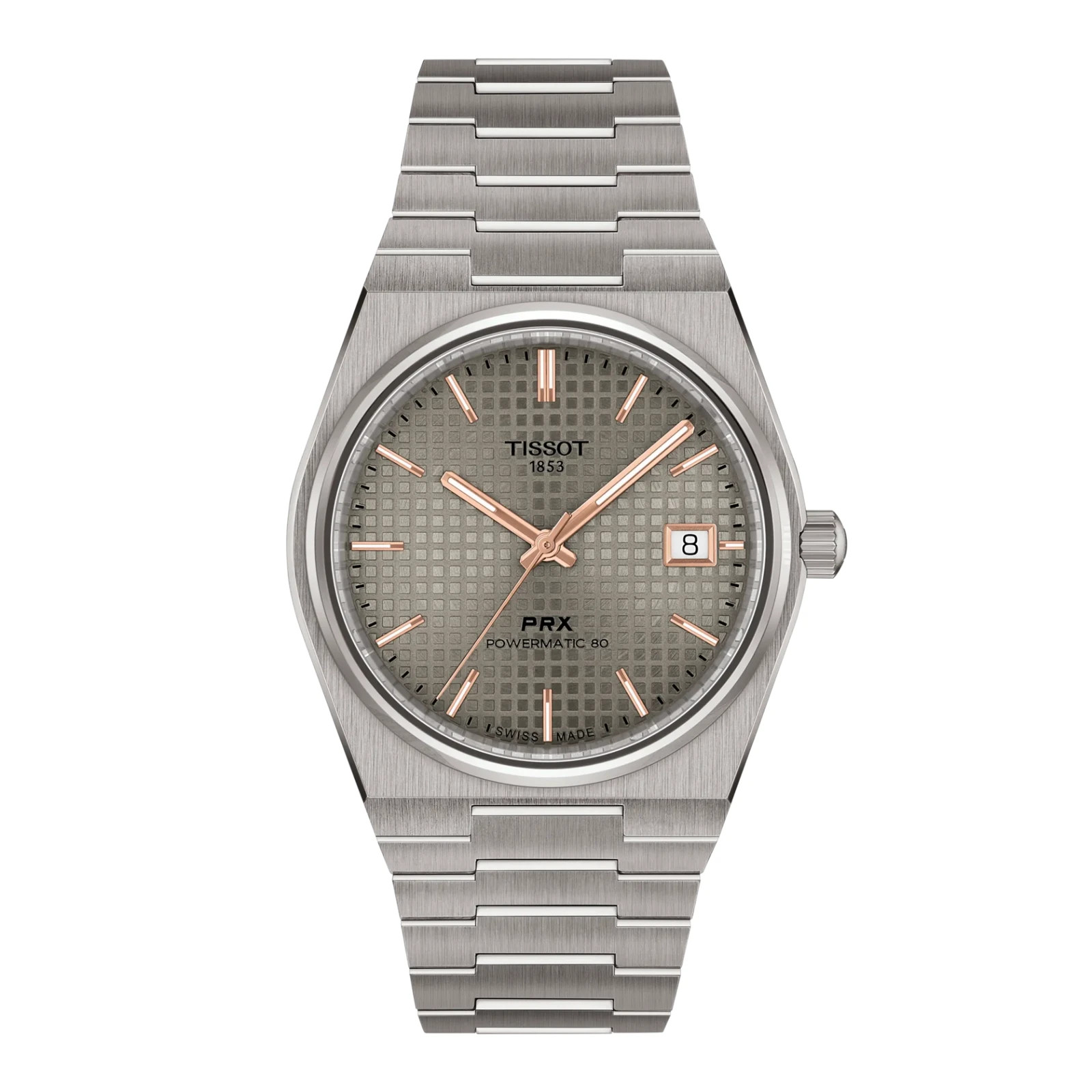 New Tissot PRX Titanium 38mm Silver Dial Men’s Watch T137.807.44.061.00