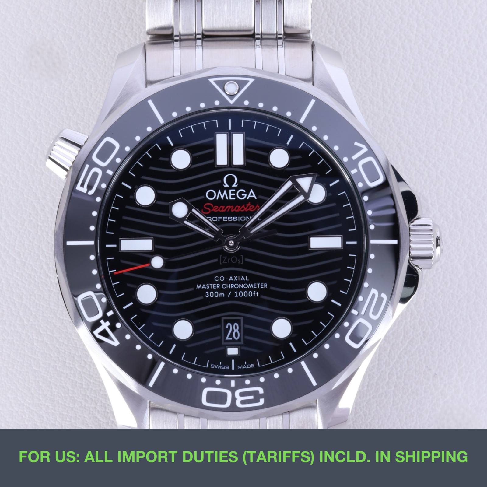 Omega Seamaster Diver 300M 210.30.42.20.01.001 42mm Black Dial Full Set New