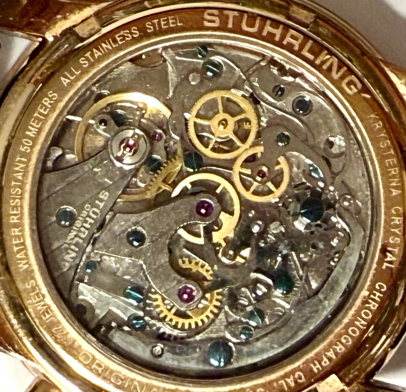 45mm Rosetone | Mechanical Chrono | Big Date | MERCURY Stuhrling Watch