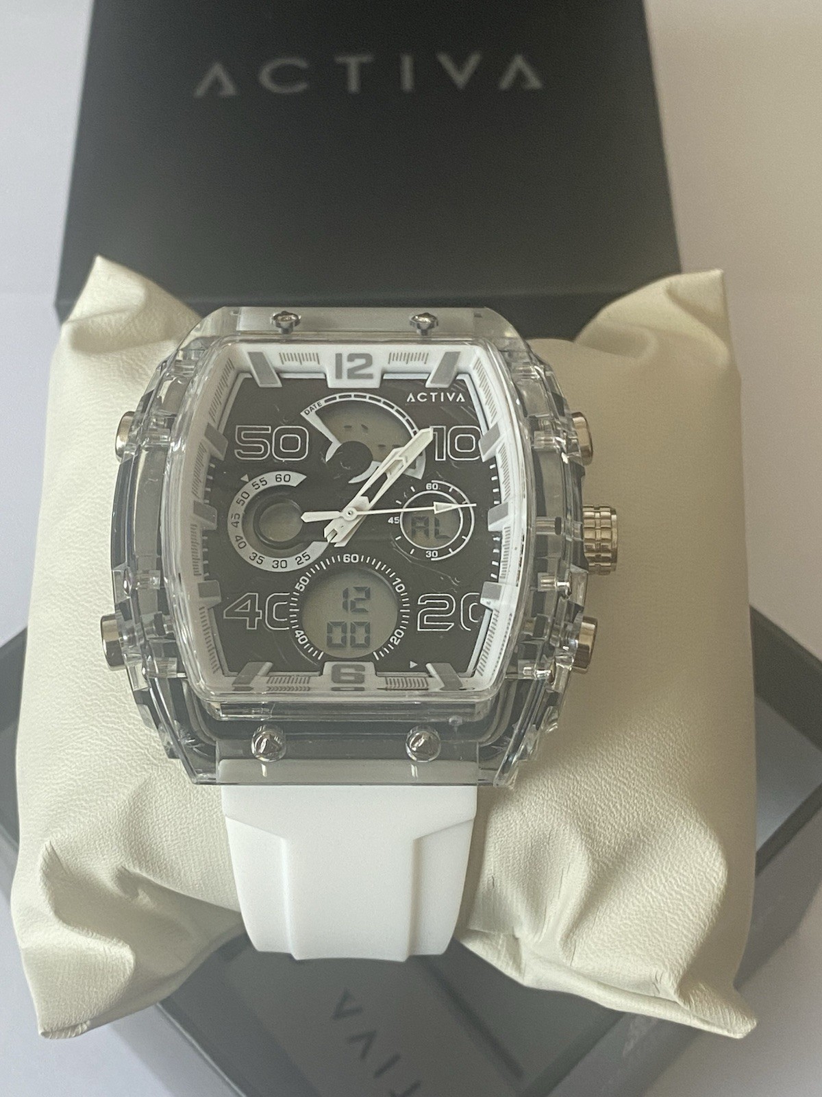 New Activa Vion X Invicta Digital Essentials Men’s Watch 45mm White ACW8109-002