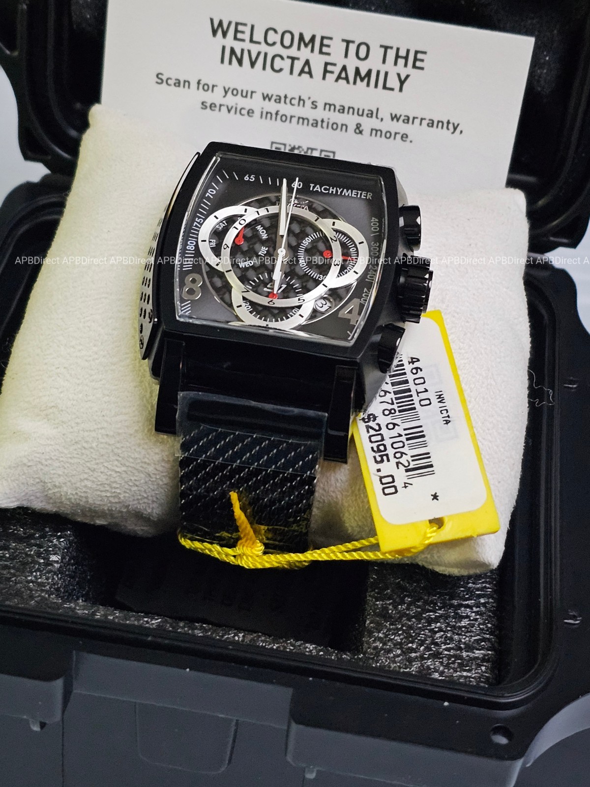 Invicta – S1 Rally – Carbon Fiber BLACK Milanese Swiss Z60 FE Chrono Mens Watch