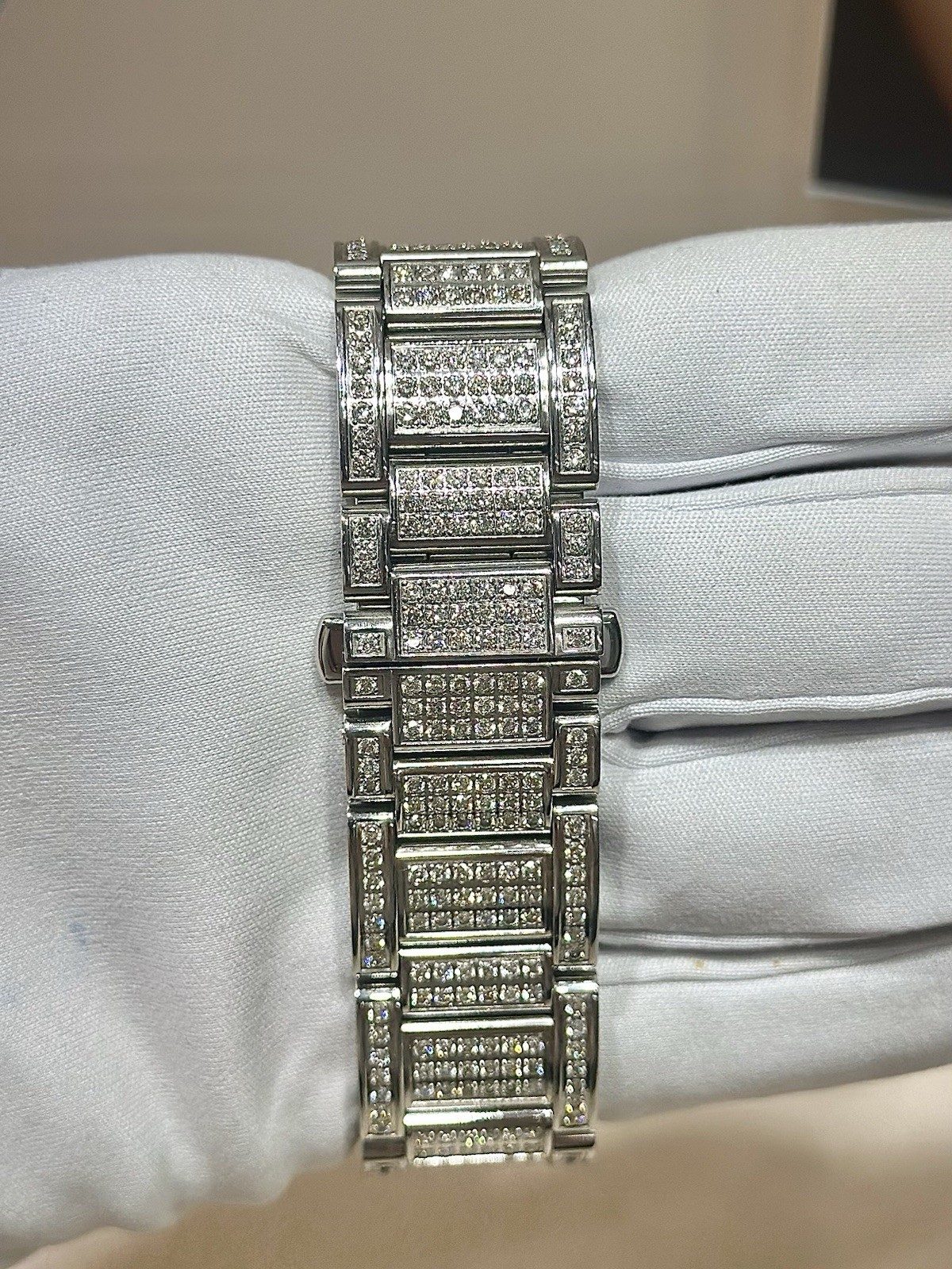 Cartier Calibre 42MM S/S Custom Diamond Automatic Watch – Approx 25.00 CTW