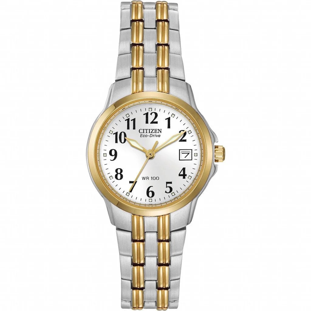 Citizen Silhouette Eco-Drive EW1544-53A Women’s Two-Tone White Dial Watch