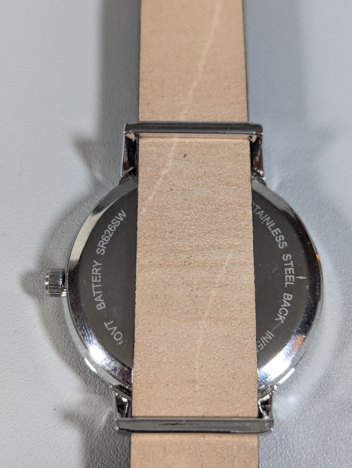 INC International Concepts Silver Tone Dial Colorful Indices Round Case Watch