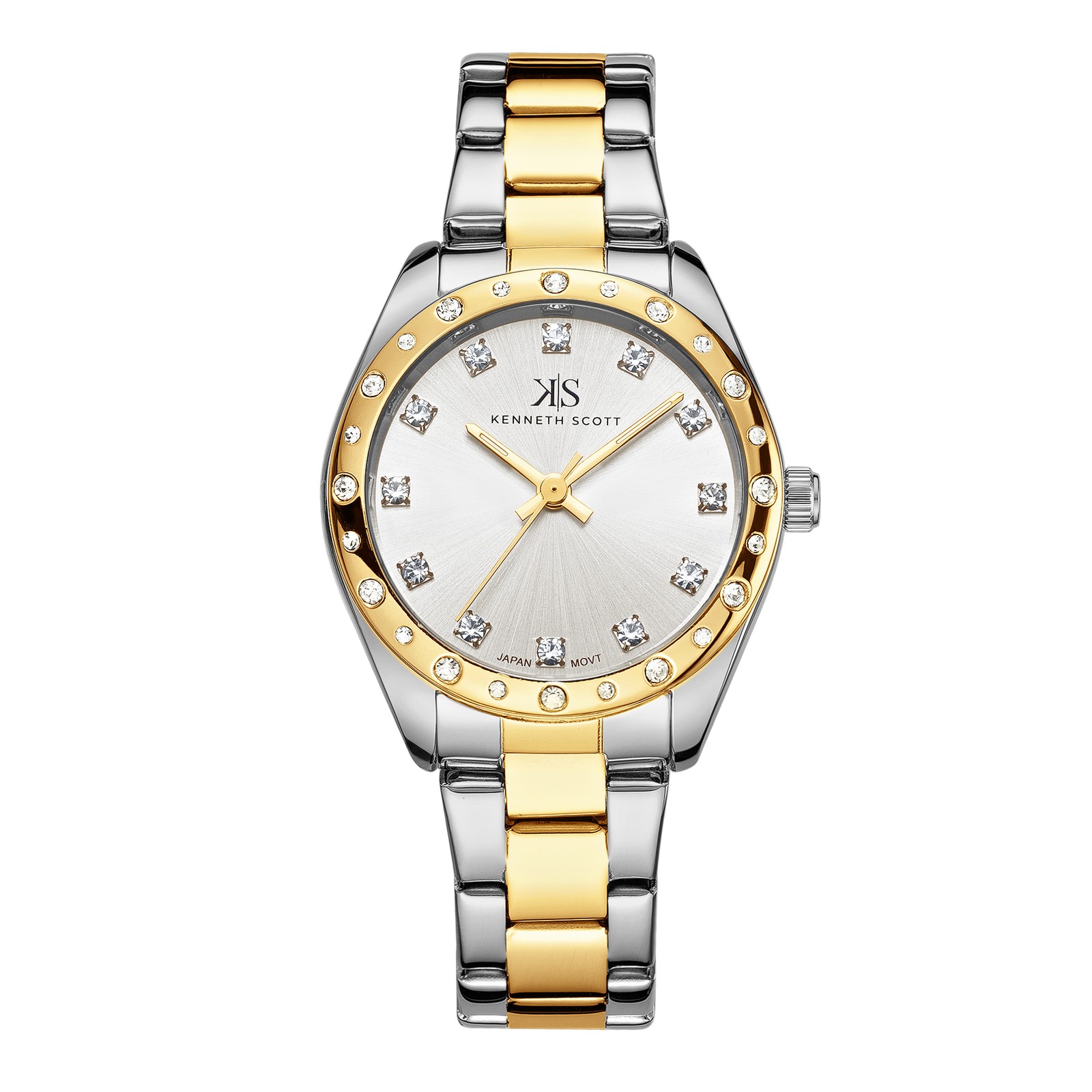 Kenneth Scott Women’s Analog Watch | White Dial, 33mm, 30 m (3 ATM)
