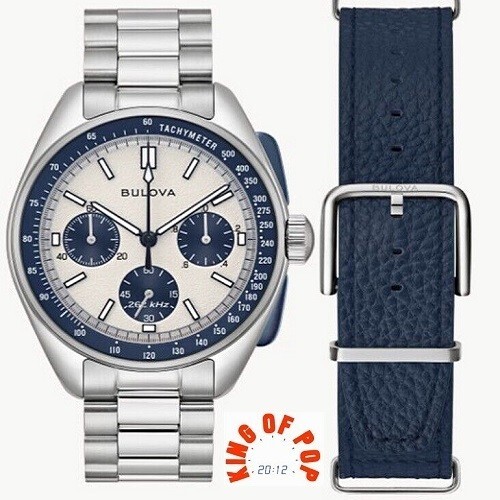 Bulova Lunar Pilot 98K112 Cronógrafo 5BAR *FREE SHIPPING*