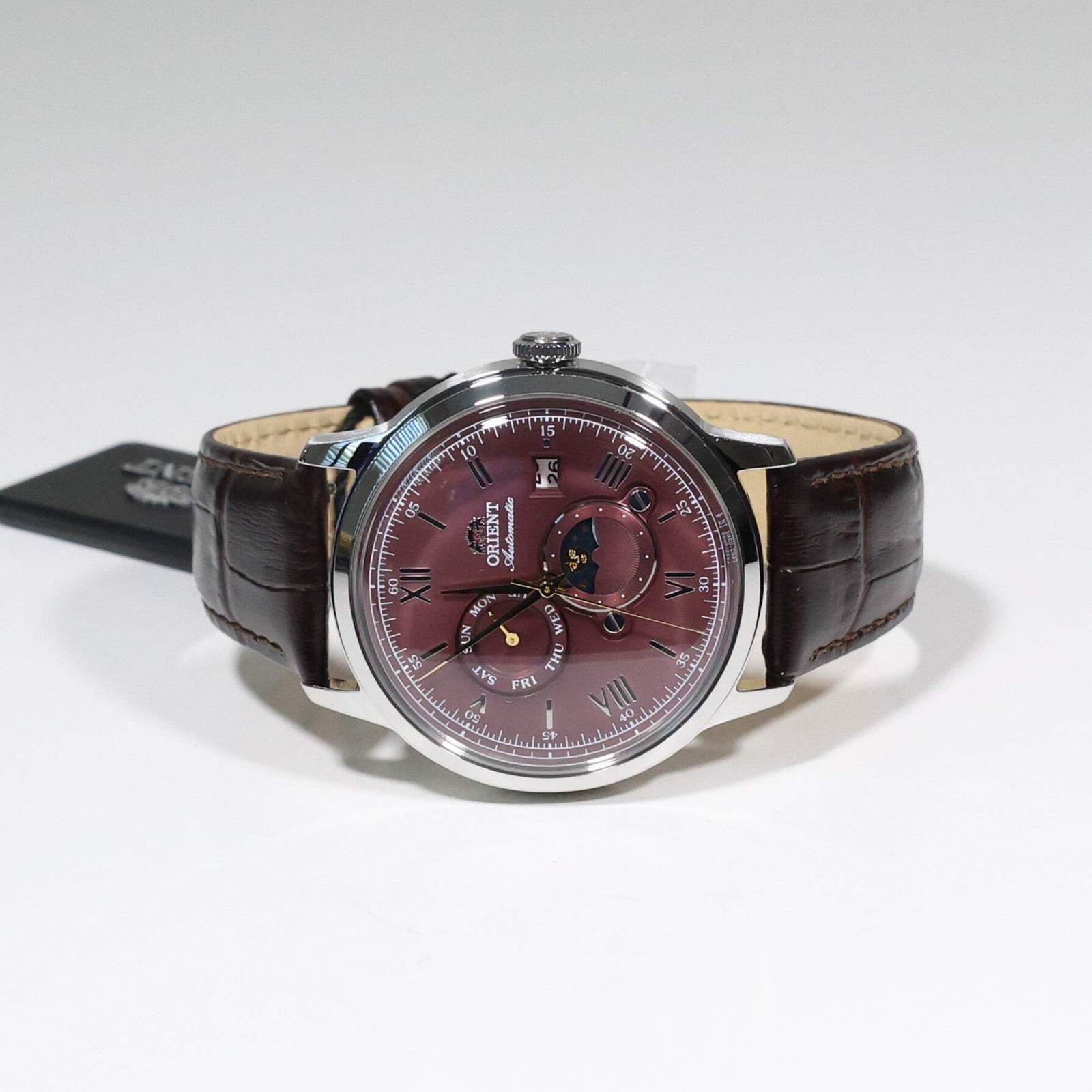 Orient Automatic Sun and Moon Red Dial Men’s Watch RA-AK0807R