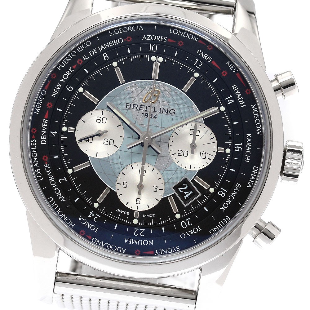 BREITLING Transocean Chronograph Unitime AB0510 Date Automatic Mens Watch_950154