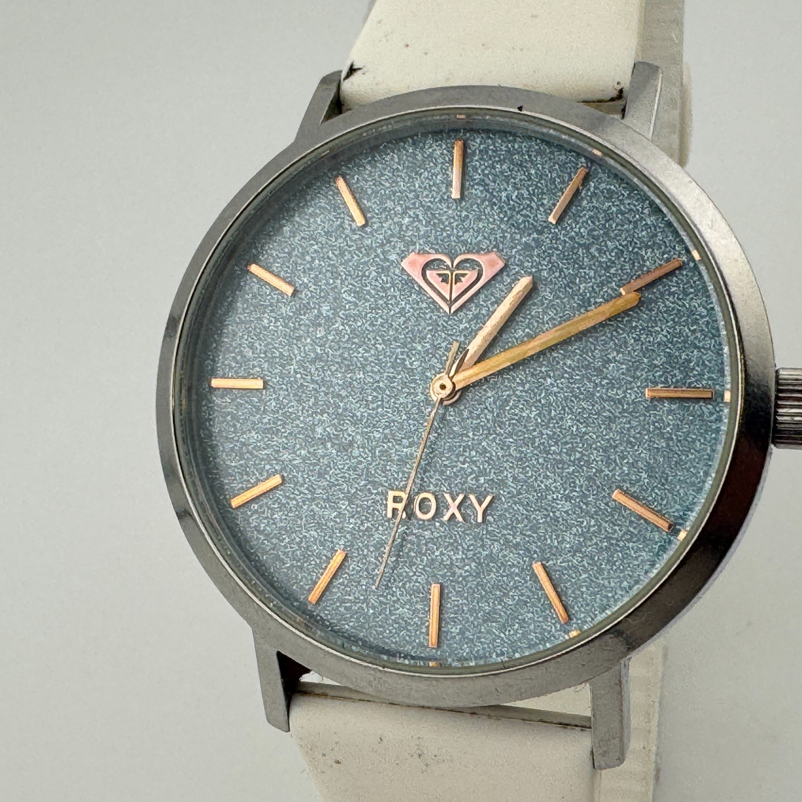 Roxy Quartz Watch The Royal Unisex 50m Silver Steel Analog ~ Needs Battery