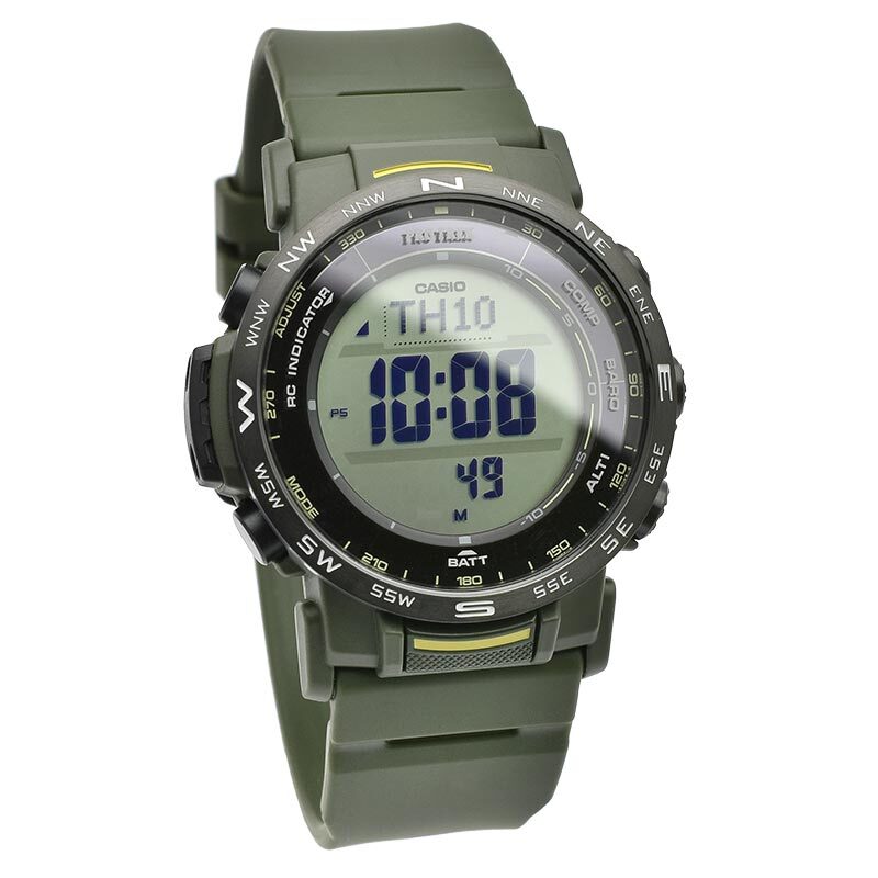 CASIO PRO TREK PRW-35Y-3BJF Climber Line Triple Sensor Radio Solar Watch 44.6mm