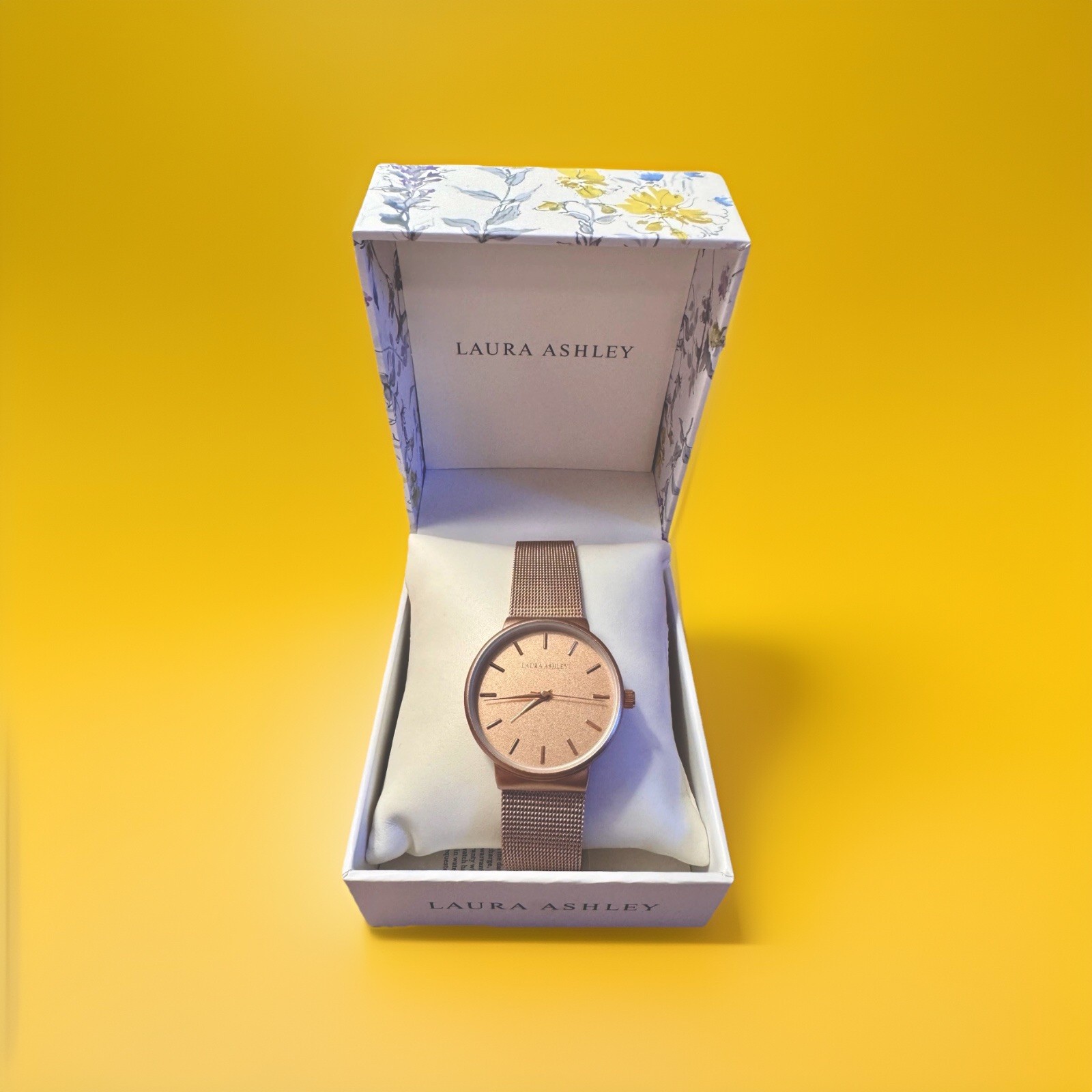 Laura Ashley Women’s Minimalistic Spray Mesh Band Watch