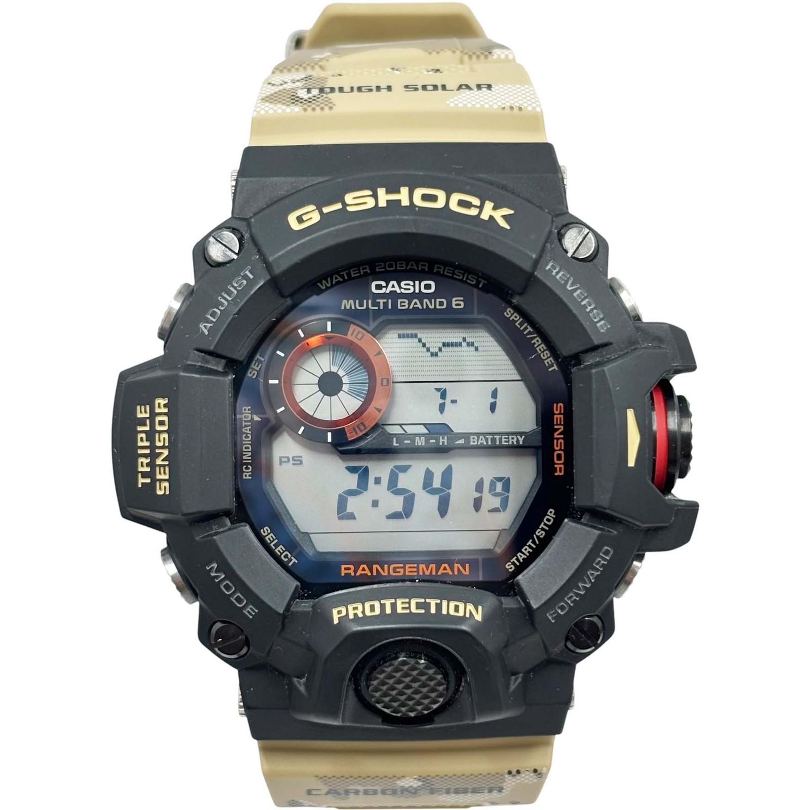 Excellent Condition CASIO GW 9400DCJ 1JF G SHOCK Rangeman Desert Camouflage k01