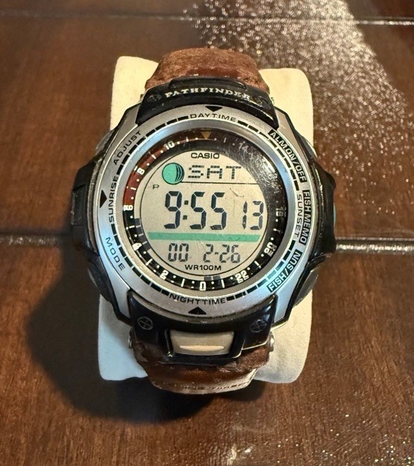Vintage Rare Casio Pathfinder PAS-400B Fishing Timer
