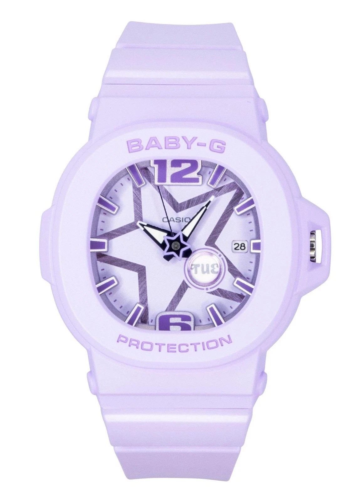 Casio Baby-G Analog Resin Strap Purple Dial Quartz BGA-10D-6A 100M Women’s Watch