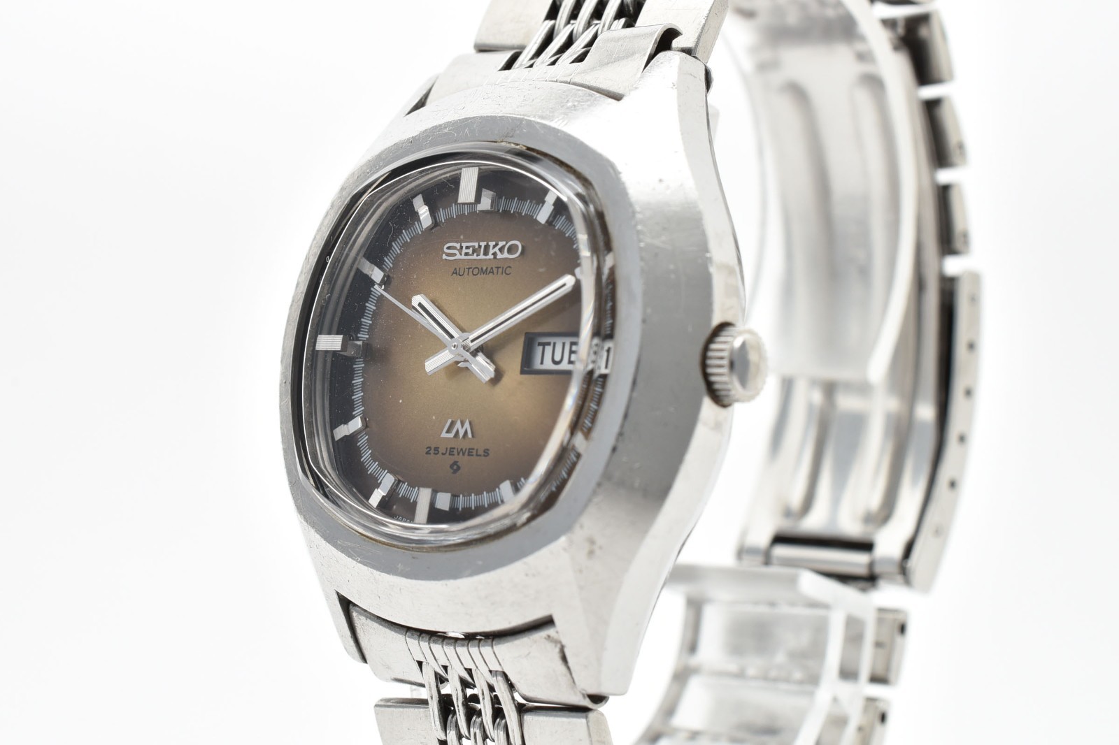 New Crystal [Exc-5] Vintage Seiko LM 5606-5140 Automatic Mens Watch Rare Dial