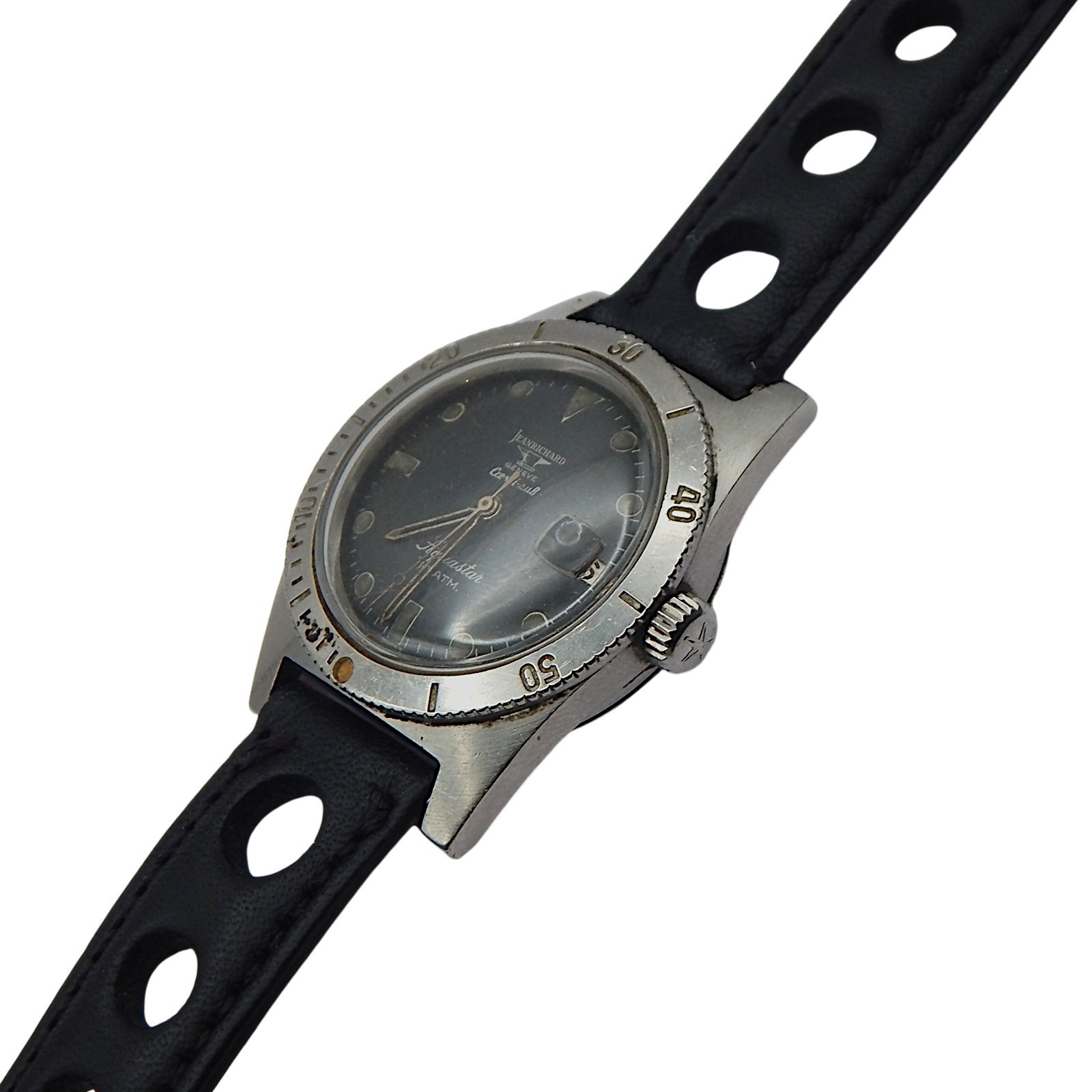 1701 Jean Richard Aquastar 10 ATM Automatic Diver 36mm Vintage Watch