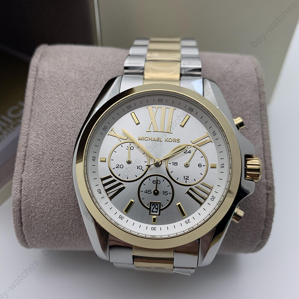 Michael Kors MK5627 Bradshaw Chronograph Silver and Gold-tone Ladies Watch