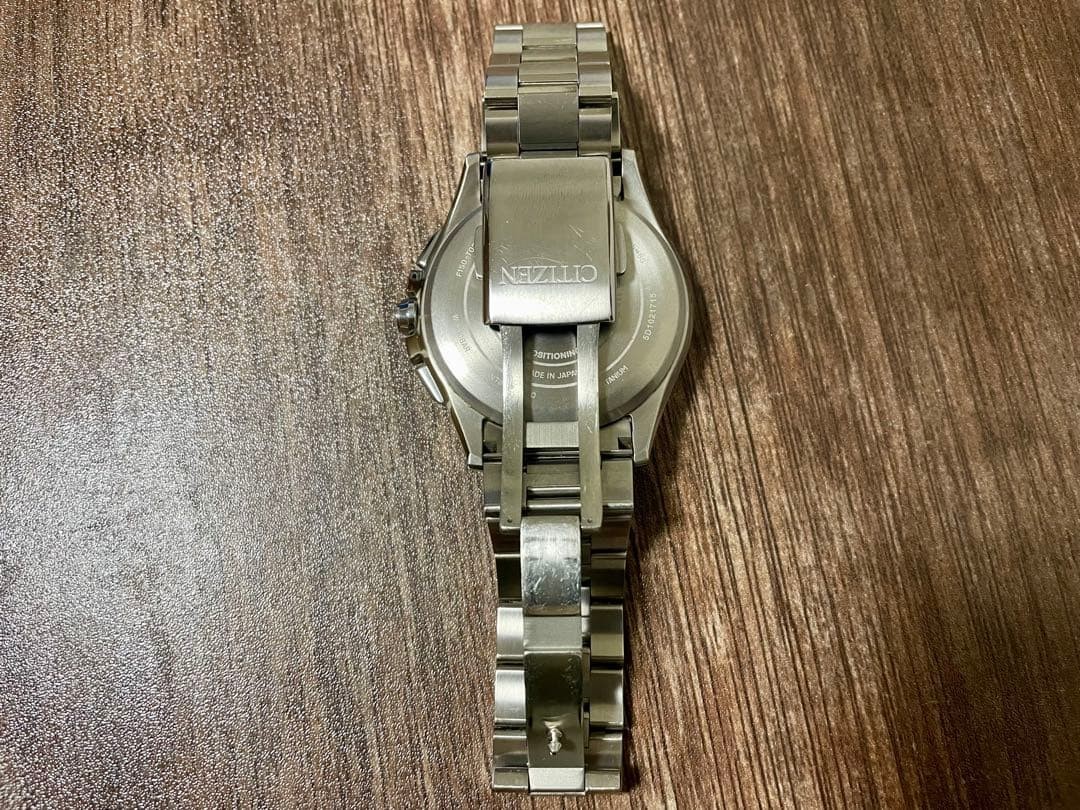 CITIZEN Attesa F150-T021581 Eco-Drive Radio Black Watch Used