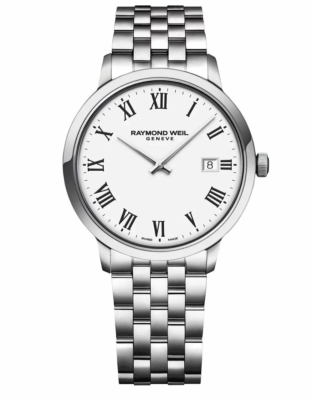 Raymond Weil Toccata Quartz White Dial Stainless Steel Men’s Watch 5485-ST-00300